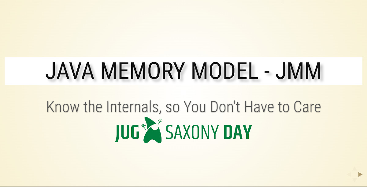 Cover of the Java Memory Model Presentation
